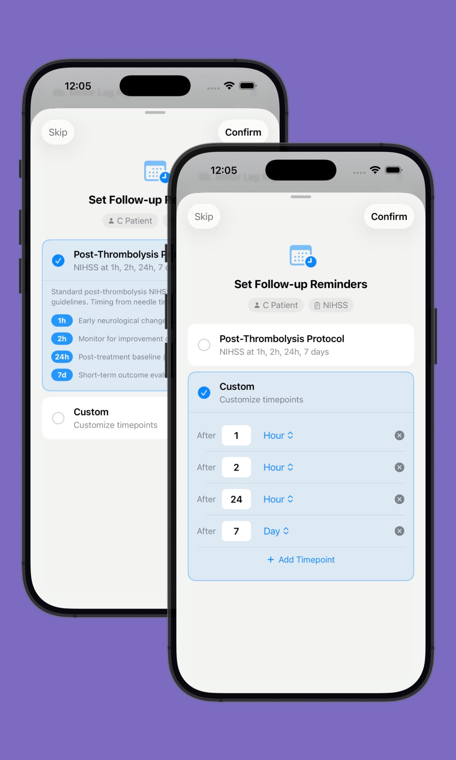 Default and Custom Follow-up Reminders